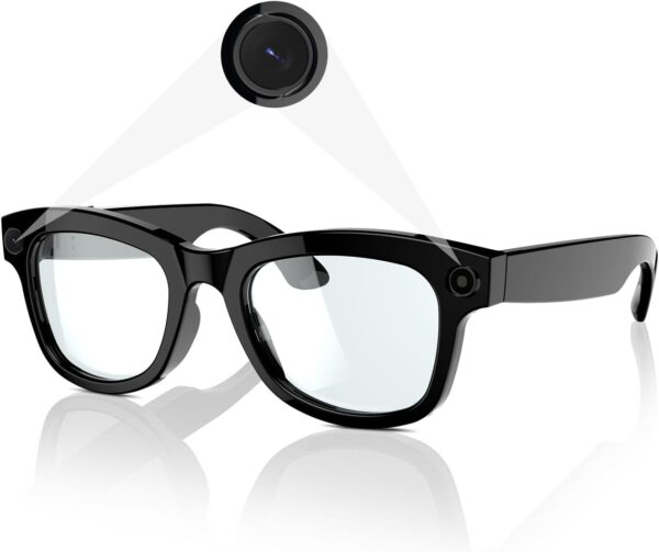 Smart Camera Glasses: 5MP Ultra-Wide HD Video, AI Voice Control
