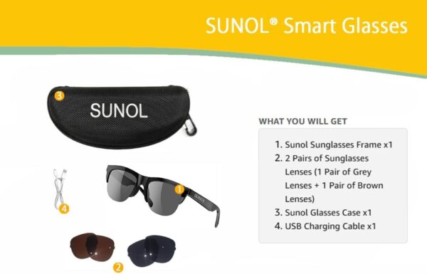 Smart Bluetooth Glasses: Open Ear Design with UV Protection - Image 3