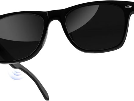 Bluetooth Audio Smart Glasses with UV400 Protection - Stylish Polarized Black