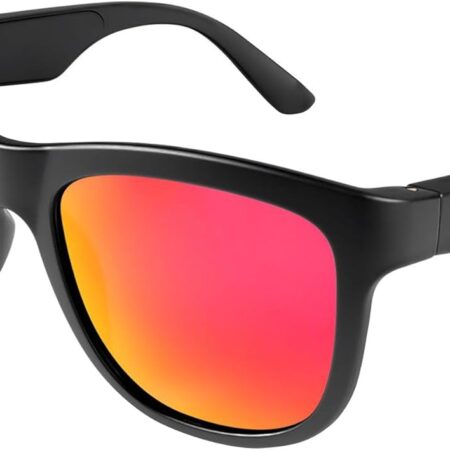 GS01 Smart Bluetooth Sunglasses with Audio & UV400 Protection - Red