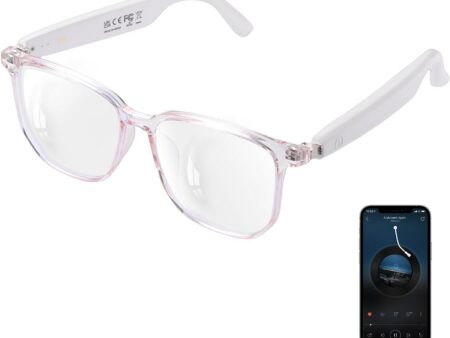 UF-08 Smart Glasses for Women: Open Ear Bluetooth with Blue Light Protection
