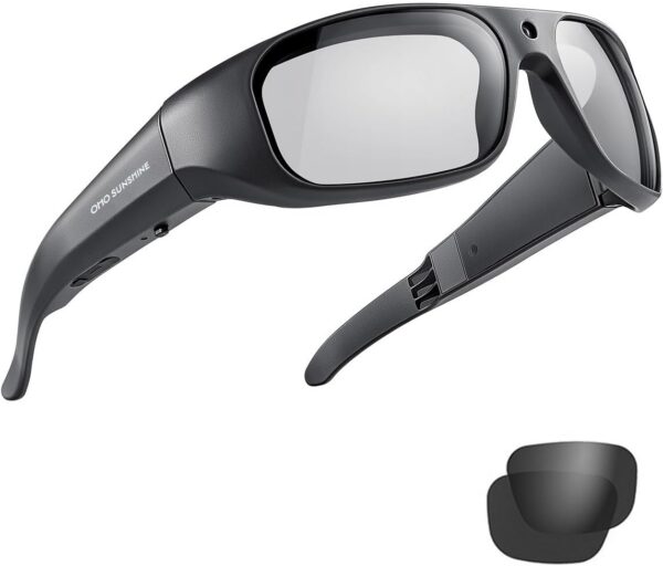 OhO Smart Glasses: 1080P Camera with Transitional Lens