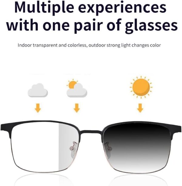 GS03 Photochromic Sunglasses: Blue Light Blocking with Bluetooth - Image 4
