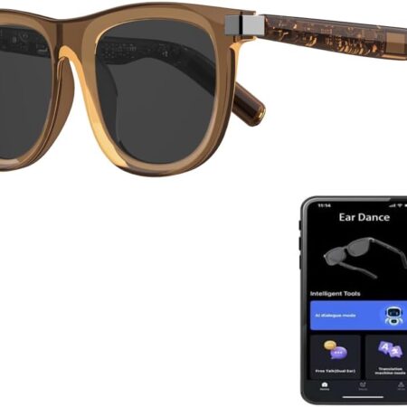 AI Smart Glasses: Dual Touch, 164-Language Translator, Sleep Aid