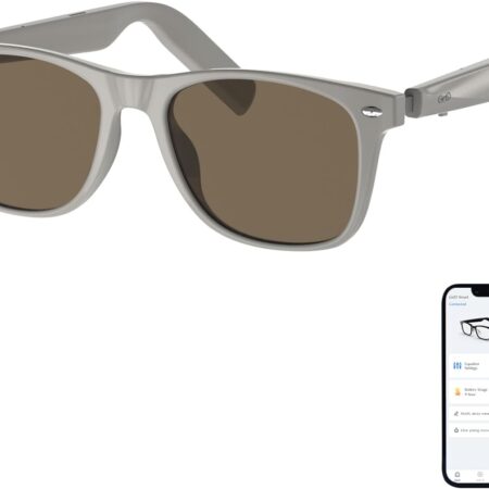 Smart AI Glasses with Translation & Audio - Beige Frame