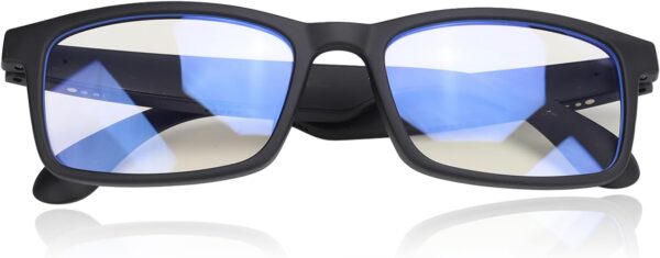 Dpofirs Bluetooth Audio Glasses: Open Ear Sound & Blue Light Protection