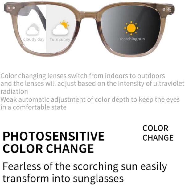 GS07 Smart Photochromic Sunglasses with Blue Light Protection - Image 4
