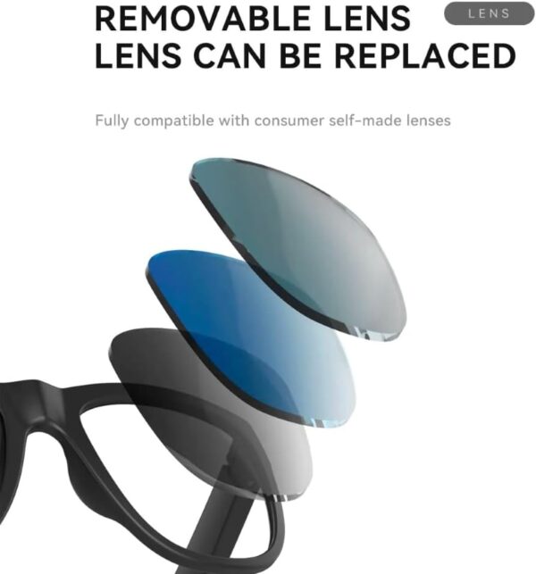 GS01 Smart Bluetooth Sunglasses with Audio & UV400 Protection - Red - Image 8