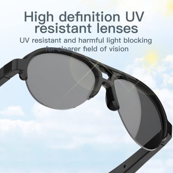 F08 Smart Glasses: Bluetooth, Waterproof, Polarized Lenses - Image 4
