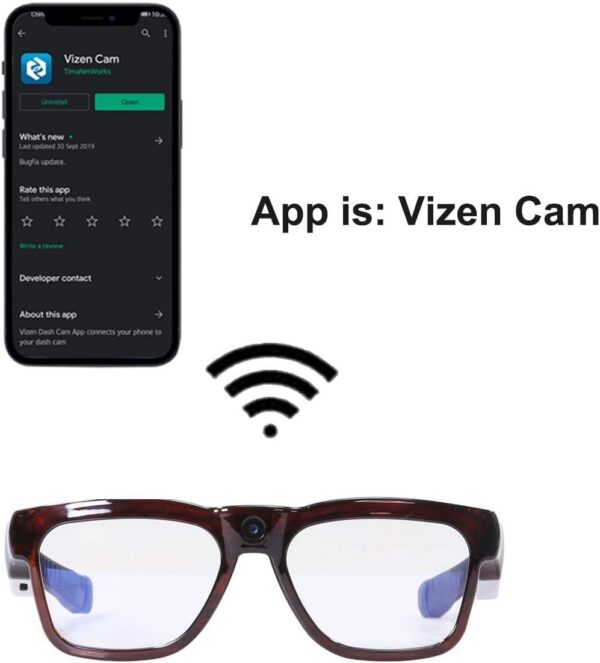 HD Camera Sunglasses with Blue Light Blocking & 64GB Memory - Image 4