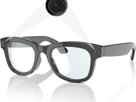Smart Camera Glasses: 5MP HD, AI Voice, Blue Light Blocking