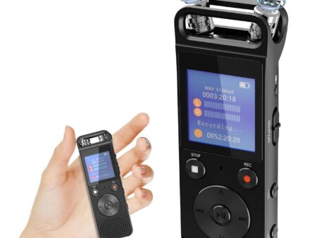 32G Voice Activated Recorder: HD 720° Surround Sound, Password Protected
