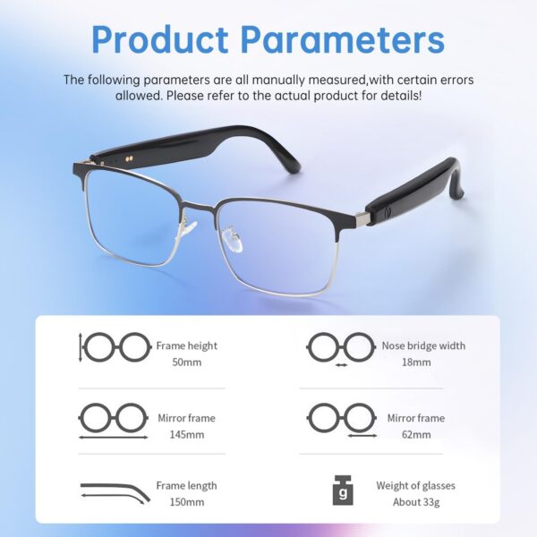 Smart Glasses Photochromic Lenses Open Ear Bluetooth - GS06 - Image 4
