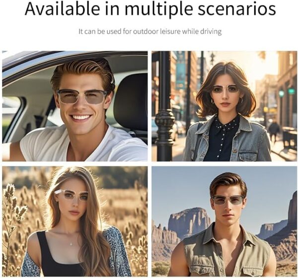 Bluetooth Audio Smart Glasses with Color-changing Lenses - Image 8