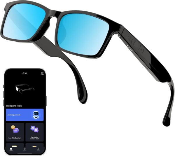Translation Glasses Ai Smart for Women Men Bluetooth with Chat GPT: Language Translator and Sunglasses