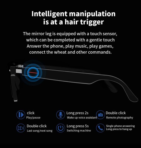 IVY TWS Smart Bluetooth Glasses - Audio & Eye Protection - Image 2
