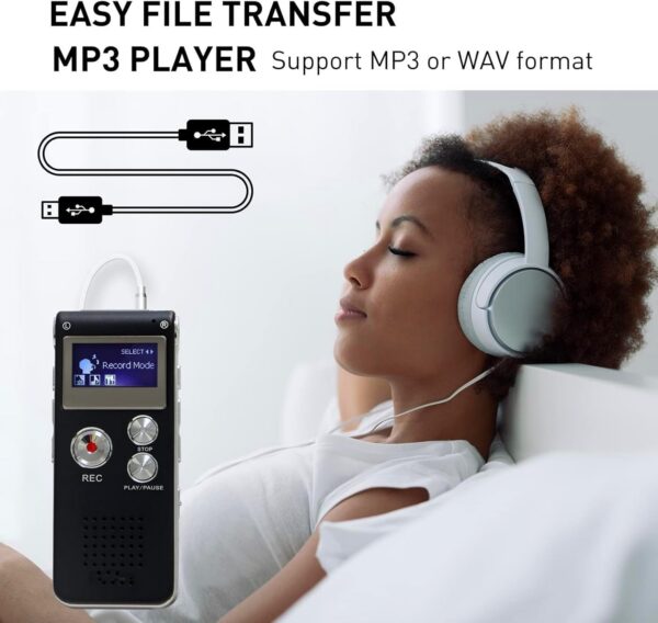32GB Voice Recorder: Portable Audio Recording Device - Image 6