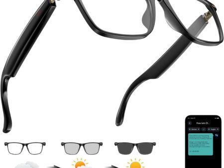 Giinova Smart Translation Glasses: ChatGPT, 138 Languages, Bluetooth
