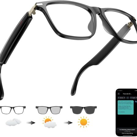 Giinova Smart Translation Glasses: ChatGPT, 138 Languages, Bluetooth