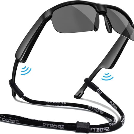 Smart Glasses, Polarized Bluetooth Sunglasses with Built-in Mic & Speakers,...