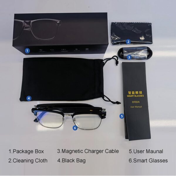 Men's Bluetooth Glasses with Voice Control & Open Ear Audio - Image 7