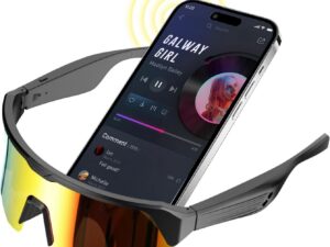 Bluetooth Cycling Glasses with Polarized Lenses - Sports Smart Sunglasses