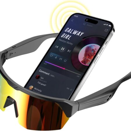 Bluetooth Cycling Glasses with Polarized Lenses - Sports Smart Sunglasses