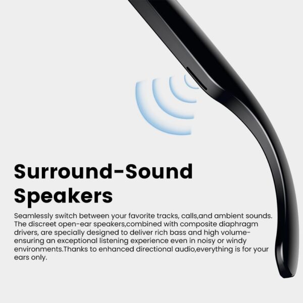 Smart Camera Glasses: 5MP HD, AI Voice, Blue Light Blocking - Image 5