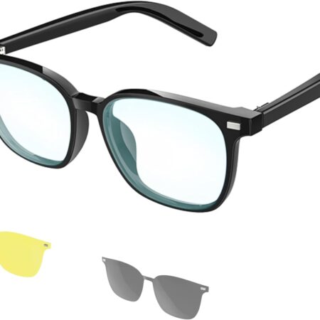 Smart Bluetooth Audio Glasses, Anti-Blue Light, Auto On/Off, Call/Music