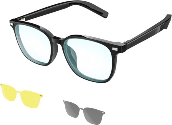 Smart Bluetooth Audio Glasses, Anti-Blue Light, Auto On/Off, Call/Music