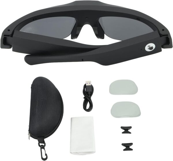 VGEBY Smart Camera Glasses: 2K Video, 48hr Battery, Bluetooth 5.0