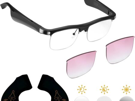 Smart Bluetooth Audio Glasses: 2in1 Photochromic & Blue Light Protection