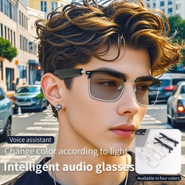 Bluetooth Audio Smart Glasses with Color-changing Lenses - Image 4
