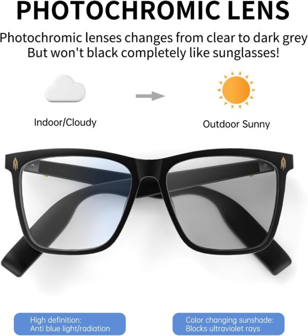 AIRMARS Smart Glasses: Bluetooth Photochromic with Speaker - Image 2