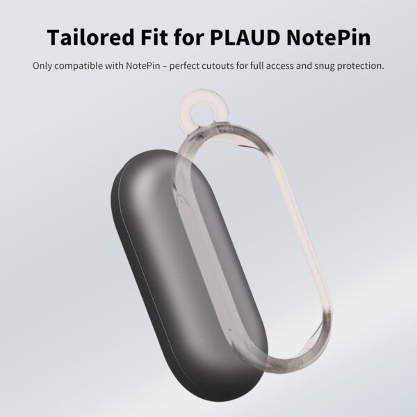 PLAUD NotePin Case: Clear TPU Protection with Lanyard - Image 2