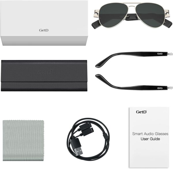 Smart Aviator M: Bluetooth Sunglasses with Open-Ear Speakers & AI Voice Control - Image 9