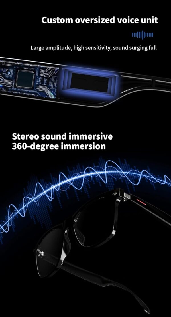 Bluetooth Smart Glasses: Open Ear Audio with Blue Light Protection - Image 6