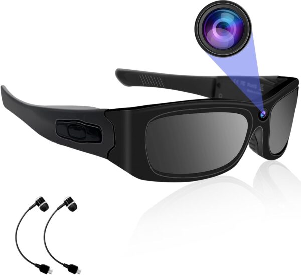 HD 1080P Sunglasses Camera with Bluetooth for Sports