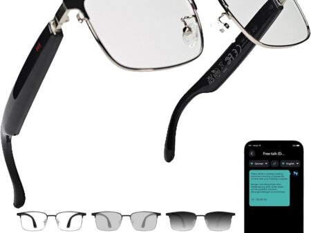AI Translation Smart Glasses: 140 Languages & Auto-Changing Lenses
