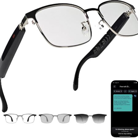 AI Translation Smart Glasses: 140 Languages & Auto-Changing Lenses