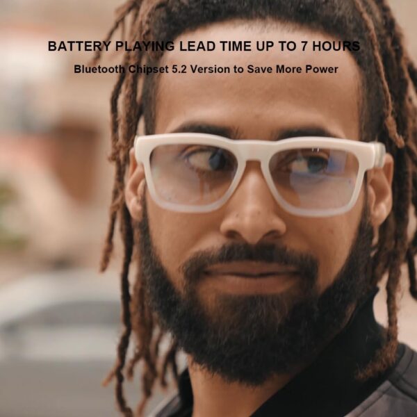 Bluetooth Smart Glasses with Open Ear Speaker & MP3 Player - Image 6
