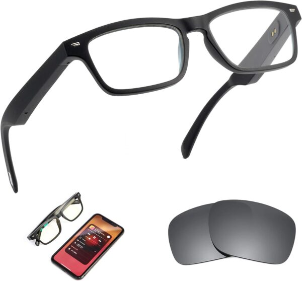 Smart Glasses Bluetooth Open Ear Audio Anti-Blue Light