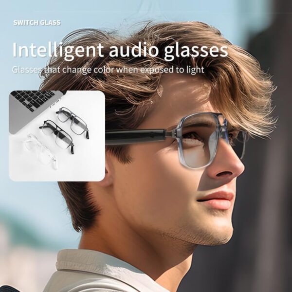 Smart Bluetooth Glasses with Color-Change AI & UV Protection - Image 3