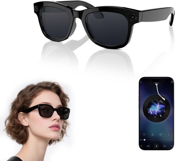 AI Smart Glasses with ChatGPT & 800W Camera | Video Recording & Translation