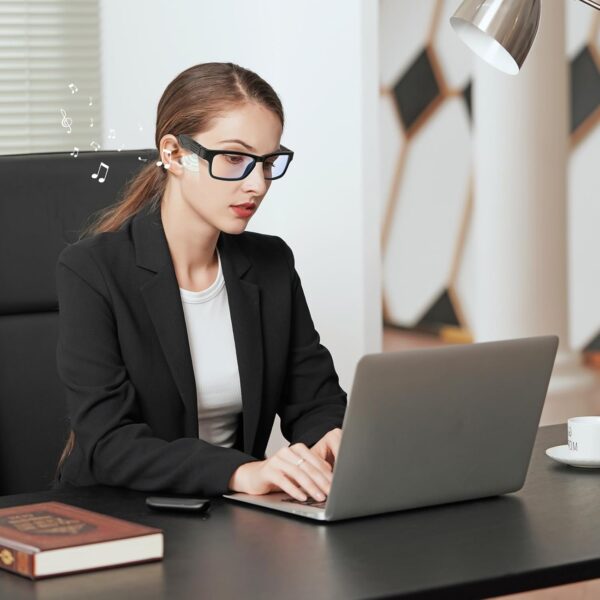 Smart Glasses Bluetooth with Anti-Blue Light & Speakers - Image 3