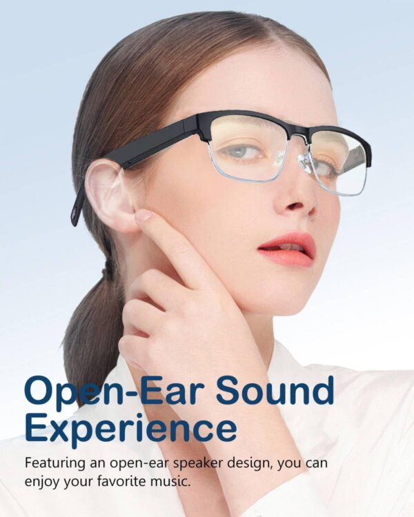 Smart Glasses Bluetooth Audio for Men Women with Built-in Mic &... - Image 5