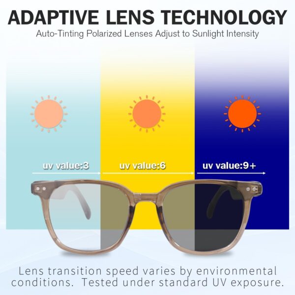 Smart Glasses: Photochromic Lenses & Bluetooth Audio - Image 2