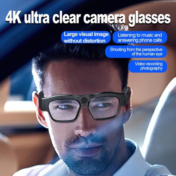 Smart Glasses 4K Camera Sports Video Recording Eyewear - Image 3