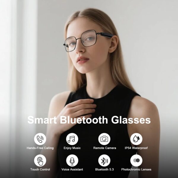 Smart Glasses with Touch Control & Anti-Blue Light Protection - Image 2