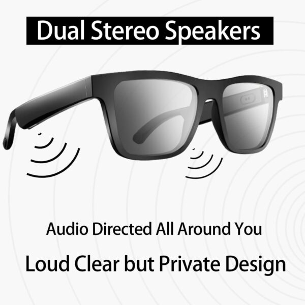 Smart Audio Bluetooth Glasses: Voice Assistant & UV Protection - Image 2